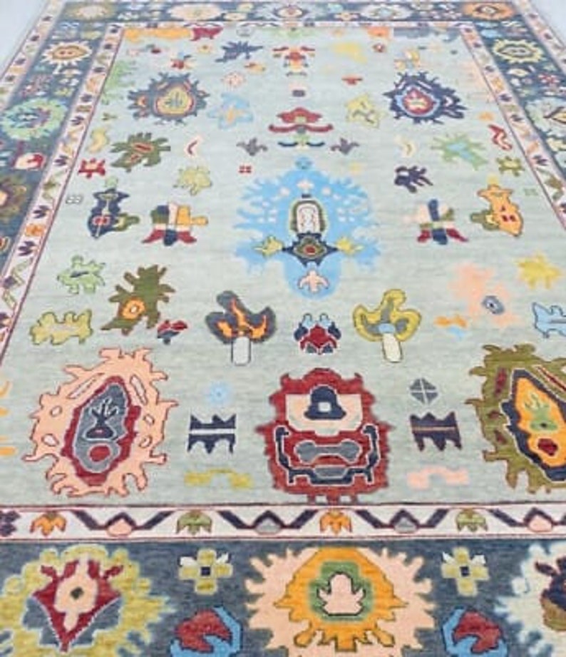 Winn Handmade Knotted Woolen Area Rug/ Living Room Rug 6x9 - Etsy