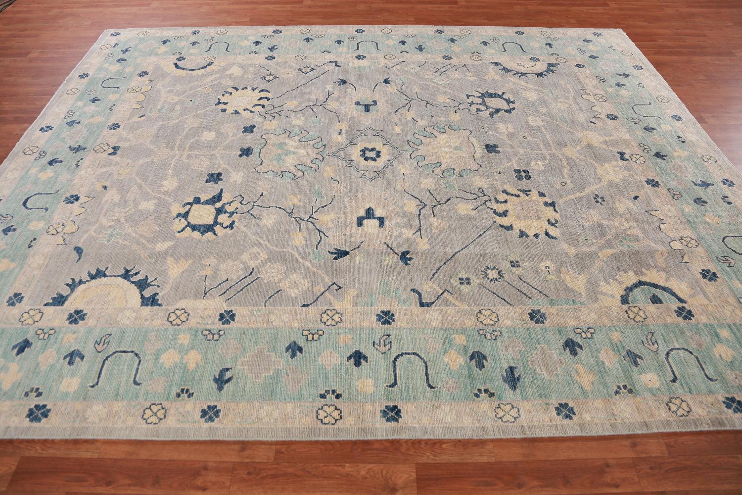 4x5 手織りウシャクラグ：ウール製トルコオリエンタルカーペット