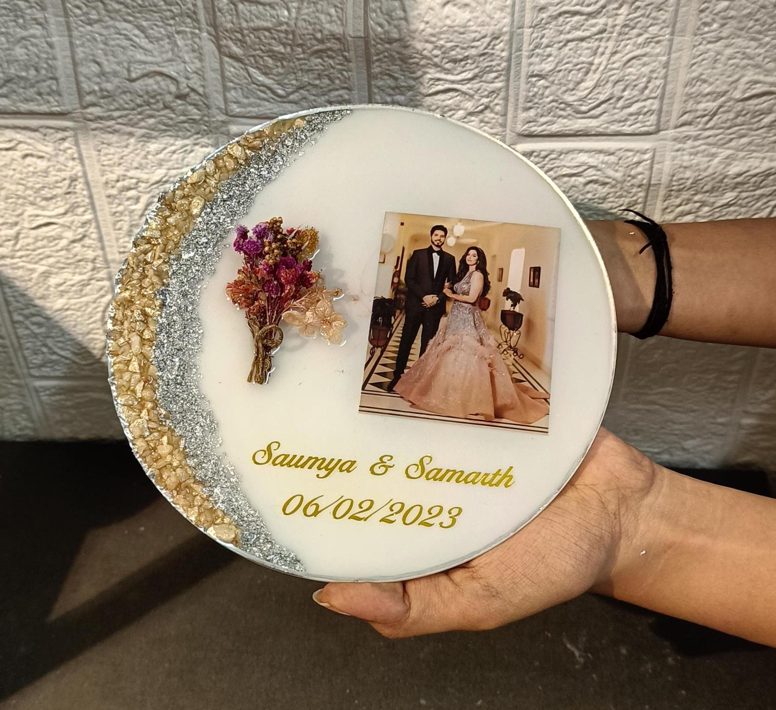 Handmade Resin Art Photo Frame Customize Photo Frame Couple Frame Art ...