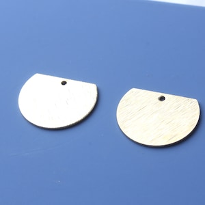 Raw Brass Earring,Charms For Earring Making,Earring Findings,Brass Jewelry,Semicircular Shape Earring,Copper earring parts FQ610