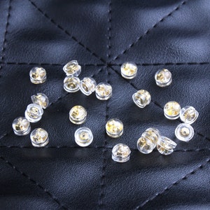 Transparent Brass Earring Plug Accessories,Earring Connector,Earring Findings,Charms For Earring Making,Brass Jewelry Supplies FQ0002
