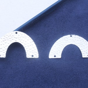Silver Plated Arch Shape Brass Earring Connector,Charms and Findings for Earring Creation,Earring Findings,Earring Accessories FQ0294