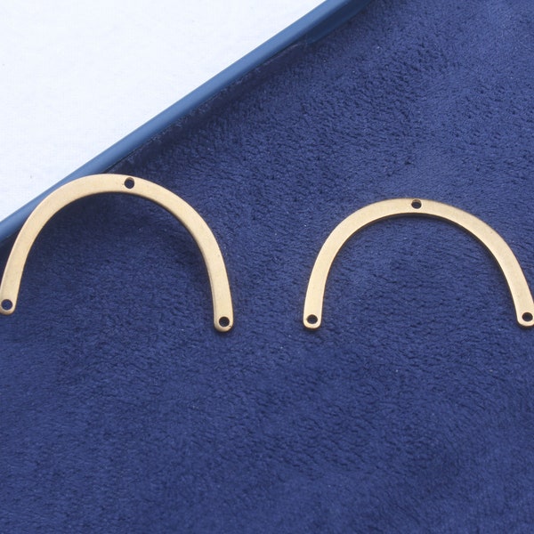 Raw Brass Earring,Arch Shape Connector,Earring Accessories,Charms For Earring Making,Earring Findings,Brass Jewelry Supply FQ0125
