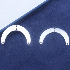 Silver Plated Brass Arch Shape Earring,Earring Pendant,Earring Connector,Earring Charms,Earring Findings,DIY Jewelry Making Supplies  FQ0278