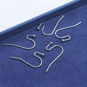 Silver Plated Brass Earring Wire Accessories,Earring Hook Connector,Earring Findings,Charms For Earring Making,Brass Jewelry Supplies FQ0008