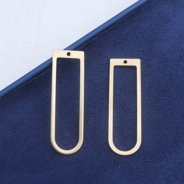 Raw Brass Earring Pendant,Charms For Earring Making,Earring Connector,U Shape Earring,Earring Accessories,Brass Jewelry Supplies FQ0179