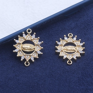 Brass Zircon Earring,Earring Pendant,Earring Connector,Earring charms,Earring Findings,Brass jewelry,Earring Accessories Supply FQ0129