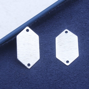 Special Shape Earring Connector,Silver Plated Brass Earring Pendant,Earring Charms,Earring Accessories,DIY Jewelry Making Supplies  FQ0281