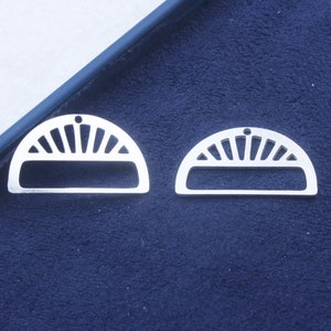 Silver Plated Brass Earring Pendant,Fan Shape Earring,Charms and Findings for Earring Creation,DIY Earring Making,Earring Accessories FQ0292