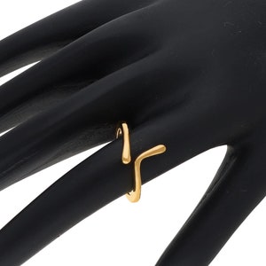 Knuckle Ring, Minimalist Sterling Silver Ring - Adjustable