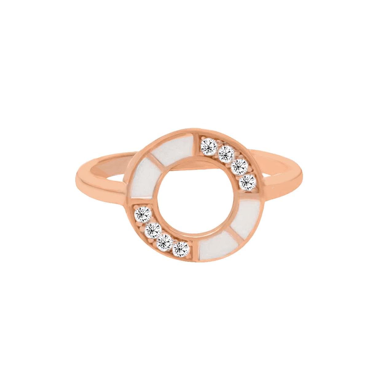 Anillo Apilable Para Mujer En Plata 925 Esmaltada - Diseño Elegante Y Hecho A Mano