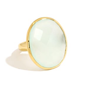 Aquamarine Ring, Gold Aquamarine Ring, Oval Aquamarine Ring, Aquamarine Stacking Ring, 14K Gold Filled Aquamarine Ring, Gift For Women
