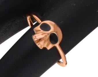 Silver Skull Ring, Tiny Skull Ring, Gothic Skull Ring, Witch Ring, Skull Jewelry, Skull Stacking Rings for Women, Witch Jewelry