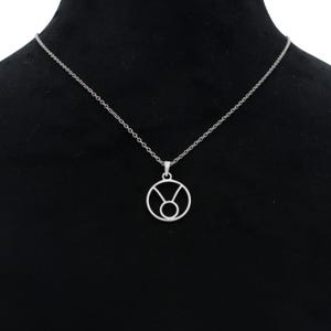 Taurus Necklace, Handmade 925 Silver Necklace, Taurus Zodiac Symbol Necklace, Horoscope Jewelry, Zodiac Charm Jewelry Gold Astrology Jewelry