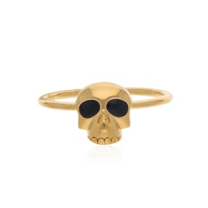Gold Skull Ring, Tiny Skull Ring, Silver Skull Stacking Ring, Witch Ring, Modern Skull Ring, Minimal Skull, Skull Rings for Women, Boho Ring