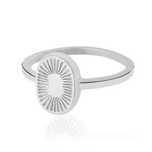 925 Sterling Silver Sun Signet Ring, Rising Sun Ring, Oval Shape Ring, Dainty Sun Burst Ring, Handmade Ring, Personalized Gift for Her