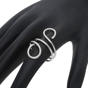 Dainty & Minimalist Sea Wave Shaped Silver Ring, Dainty Wave 925 Silver Rings for Women, Rose Gold Wave Ring, Gift For Women, 14k Gold Ring