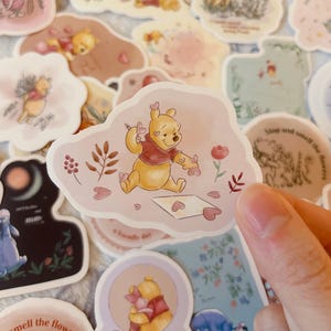 20stk Winnie Puuh Aufkleber - Handgemachte Aufkleber, Disney Aufkleber, Schweinchen, Tigger, Planer Aufkleber, Geschenk für Kinder, kostenloser Versand