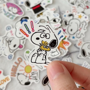 20pcs FUNNY Dog Cartoon Stickers: Kawaii Decals, Vintage
