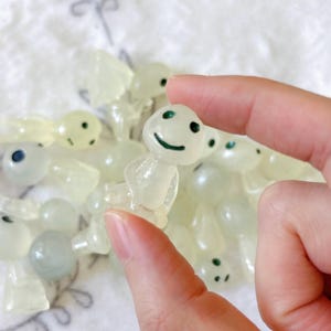 Glow in the Dark Kodama Charms: Princess Mononoke Miniature Figurines