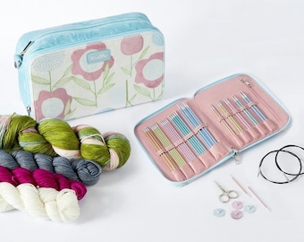 KnitPro Sweet Affair, puntas de aguja de aluminio + juegos de agujas + lana, artículo 47450