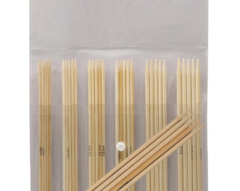 SALE: KnitPro Bamboo / Bambus Strumpfstricknadel-Set 15 cm Länge, Art. 22544