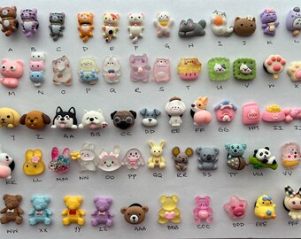 Shoe Charms - cat, dog, bear, panda, bunny, duck, chicken, rooster, giraffe