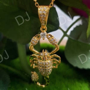 Collier scorpion, pendentif scorpion, collier en argent sterling 925, collier en argent, bijoux en argent scorpion, collier animal, cadeau pour elle