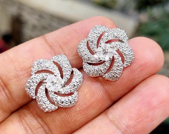 SLUYNZ Orecchini A Perno In Argento Sterling 925 Con Fiore Per - Foto 6