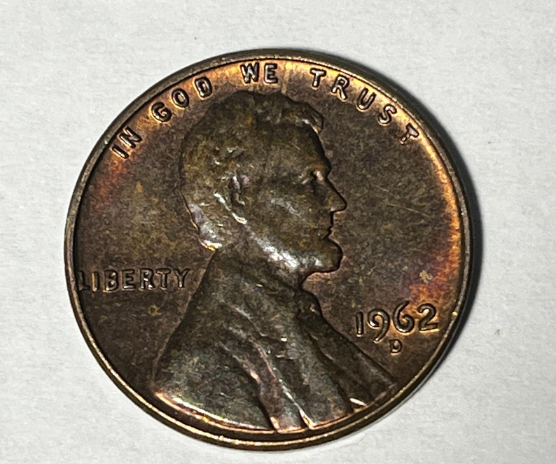 1962 D Lincoln Cent Penny Mint Error Very Rarre Etsy