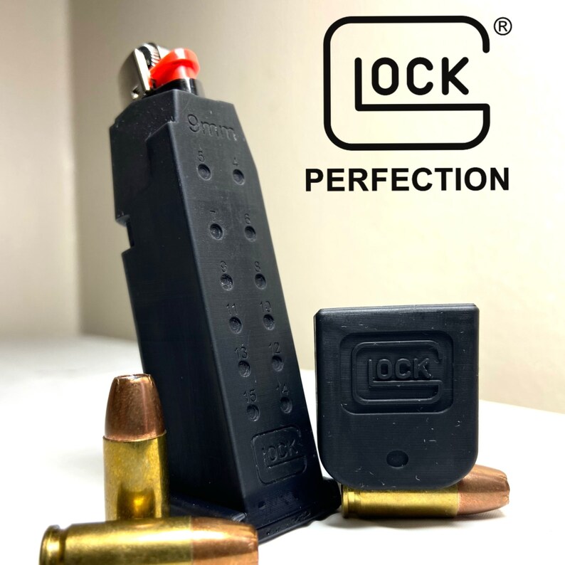 Glock Lighter Mag Bic Mini Mag Case Tactical 420 Supplies Etsy