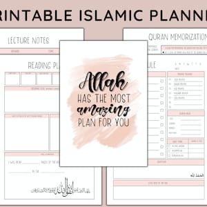 Islamic Printable Planner 2023 | Printable Planner for Muslim Spirituality