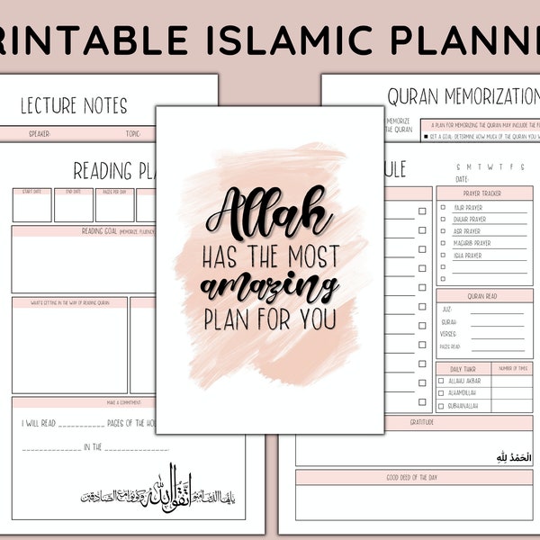 Islamic Printable Planner 2023 | Printable Planner for Muslim Spirituality