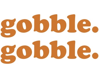 Gobble Gobble PNG, Thanksgiving PNG, Türkei Cute Fall PNG