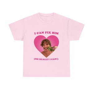 Ik kan hem maken nicholas chavez grappige meme roze hartshirt
