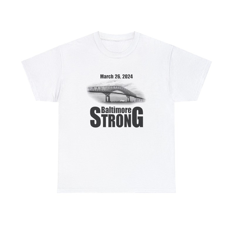 Francis Scott Key bridge strong Baltimore Bridge strong shirt image 1