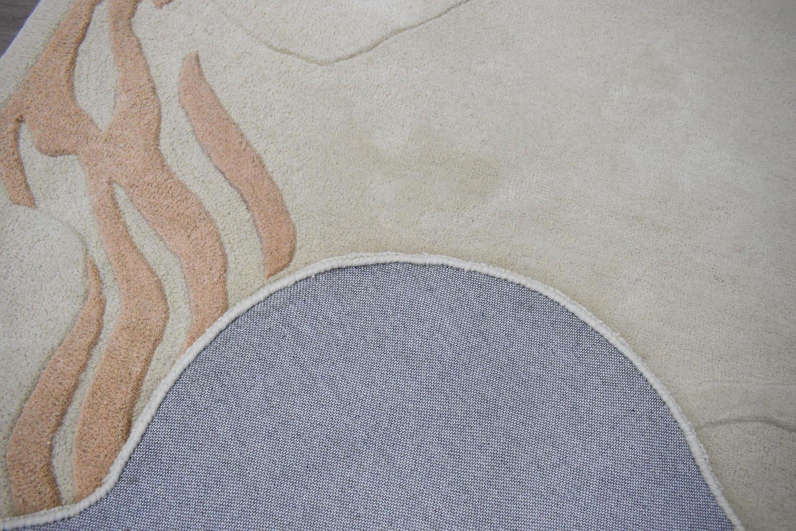 Hand-tufted Wool Area Rug, Winding Angle Design, Modern Irregular Rug ...
