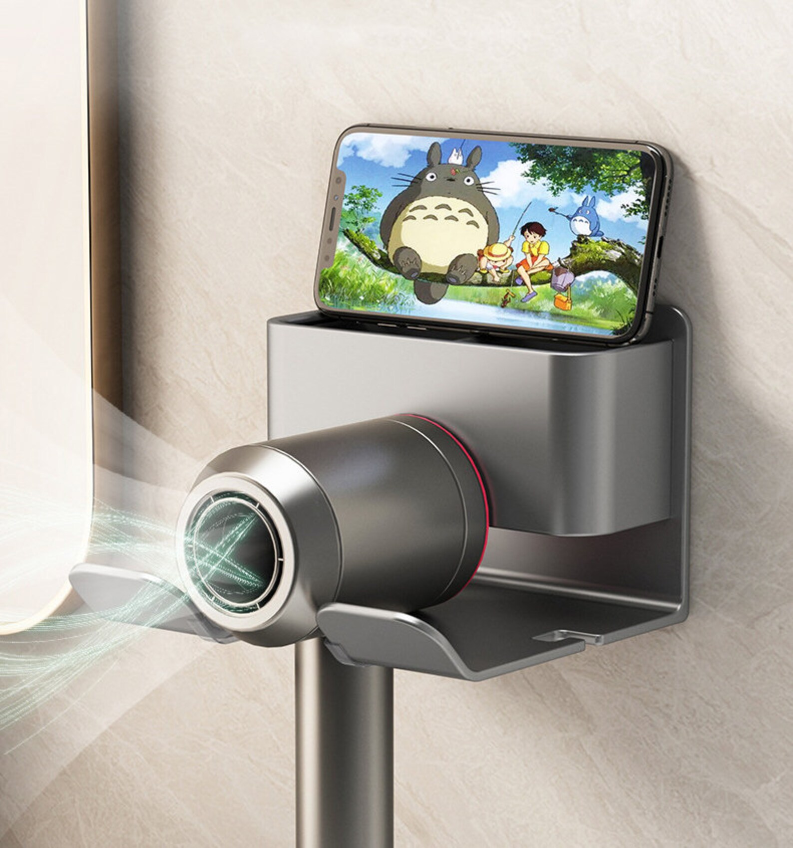 Personalized Dyson Hair Dryer Rack Liberates Hands Without Punching ...