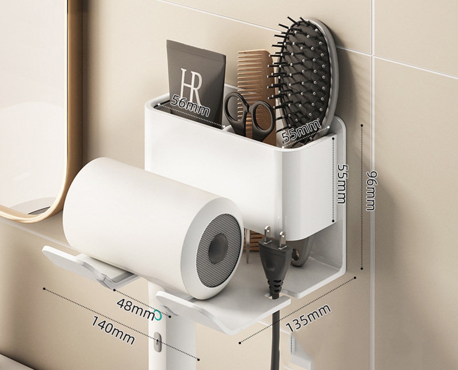 Personalized Dyson Hair Dryer Rack Liberates Hands Without Punching ...