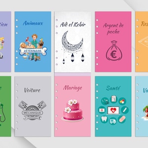 Divisore per buste budget A6 o A5 (Illustrazione)
