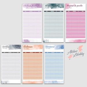 Tracker Enveloppe Budget (Aquarelle)