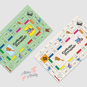 Intercalaire Enveloppe Budget inspiration Monopoly/Stitch (Challenge Stitchopoly)