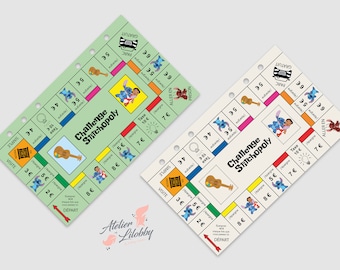 Intercalaire Enveloppe Budget inspiration Monopoly/Stitch (Challenge Stitchopoly)