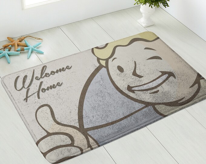 Vault Fallout Mat Fallout Welcome Mat Fallout Boy Vault-tec Nuka Cola Welcome Mat Bath ...