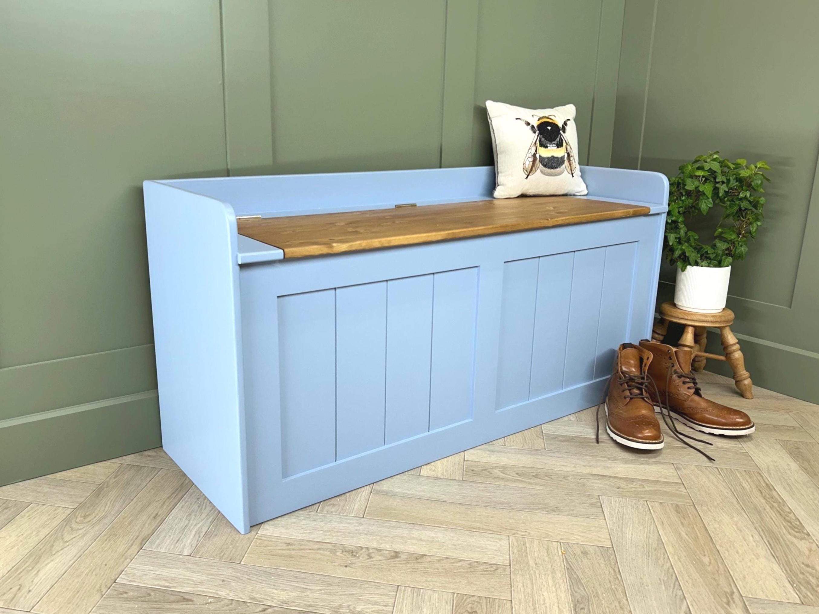 Painted Storage Bench | Hallway Shoe Storage or Window Seat | 1220mm V ...