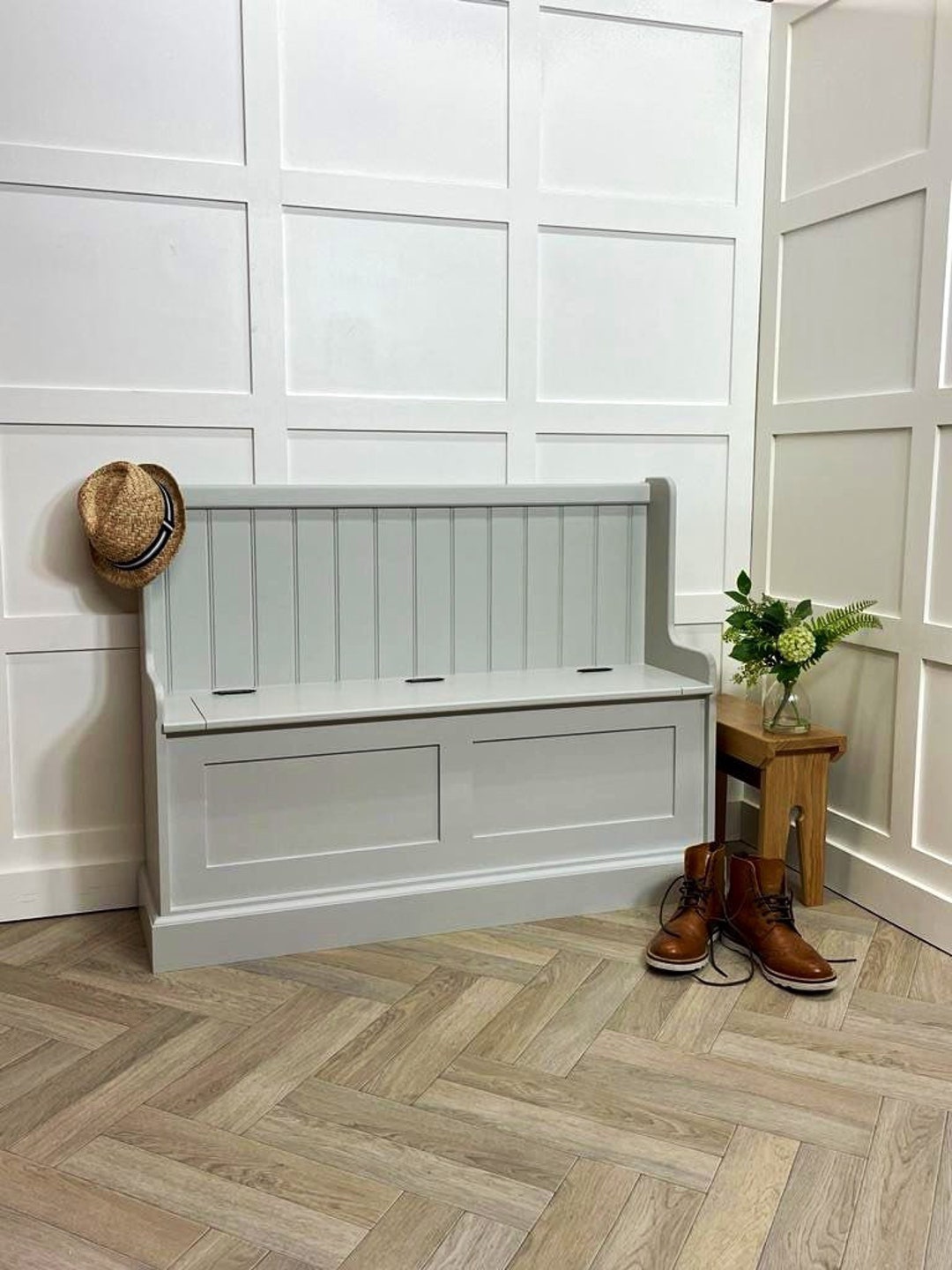 4ft Narrow Monks Bench Storage Seat Other Sizes & Colours Possible Etsy