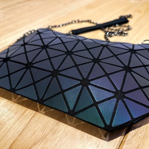 Suuran Geometric Luminous Wallets Women Holographic Flip Wallet Reflective  Purse and Handbags Colourfull Long Wallet NO.A, One Size (BB180012-A)