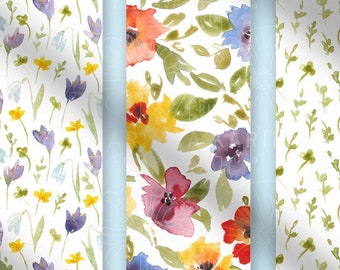 Digital Bookmark - Watercolor Spring Floral Bookmarks, Printable Bookmarks, Digital Download