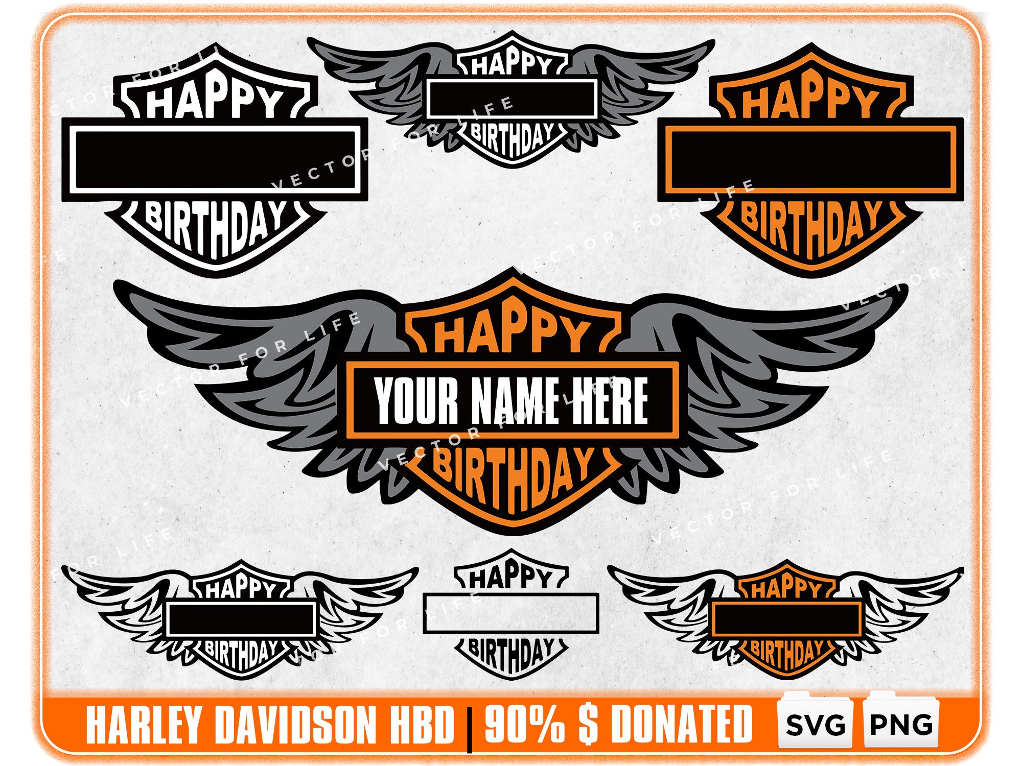 Harley Happy Birthday Digital File PNG | lupon.gov.ph