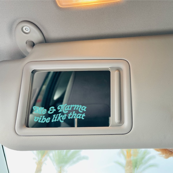 Me & Karma Vibe Mirror Cling | Karma Window Cling | Midnights Decal